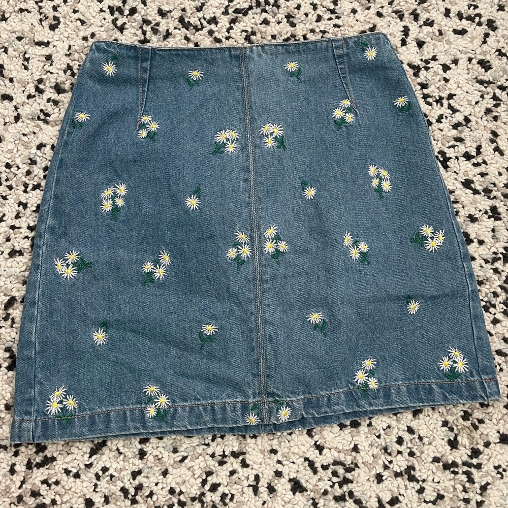 sunflower denim skirt